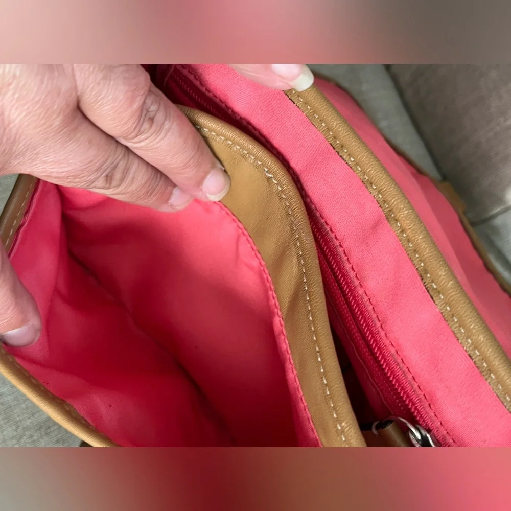 Coach Camel Leather Crossbody Bag - Picture 12 of 14